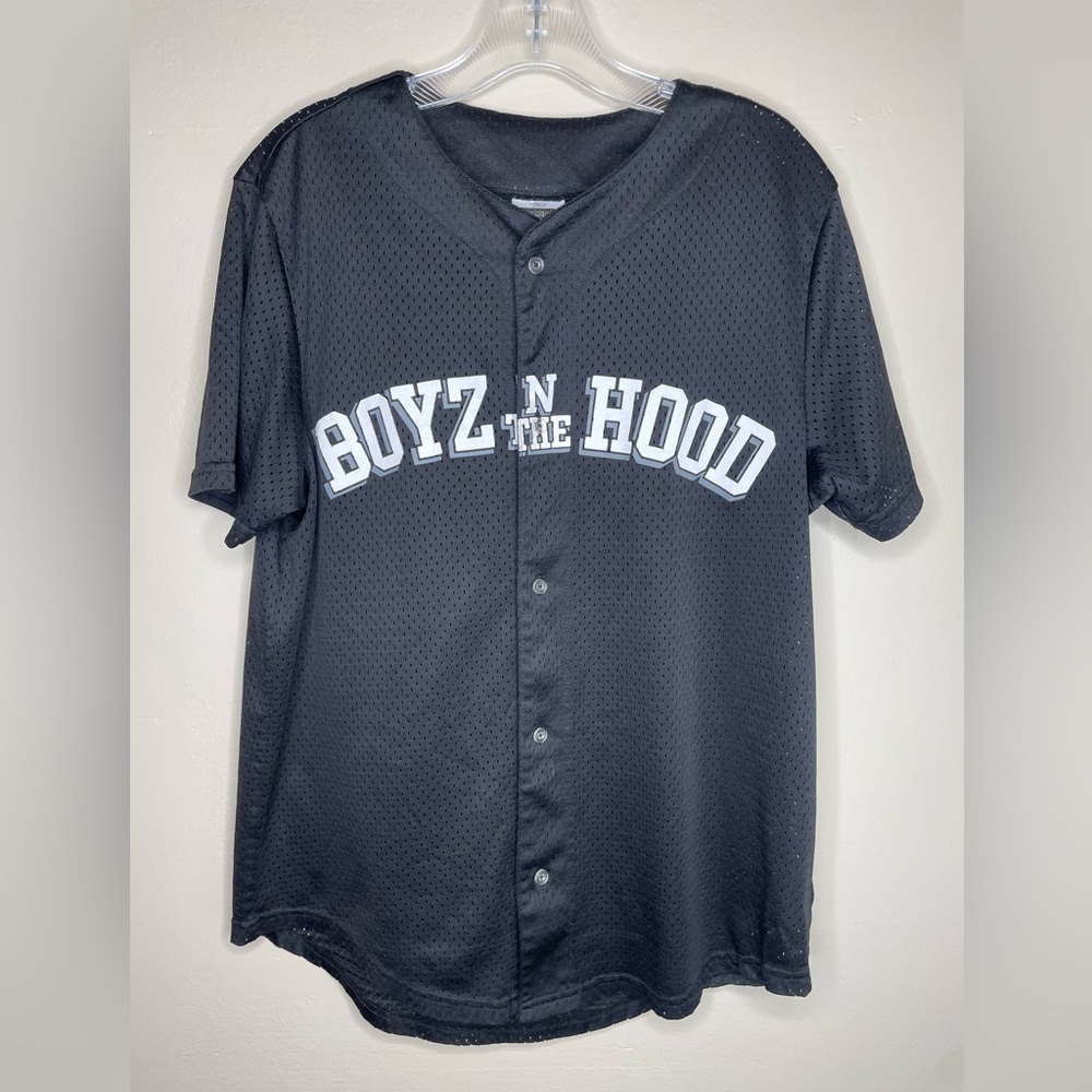 Hybrid Apparel Black Baseball Jersey So Central Boyz N The Hood Size Medium